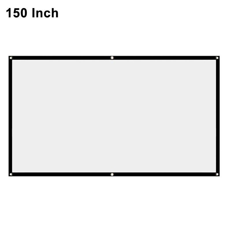 StepOK Projector Screen, White Projector Screen, 16:9 No Crease Home Theater Foldable Projection Screen 60"|72"|84"|100"|120"|150" - Image 2